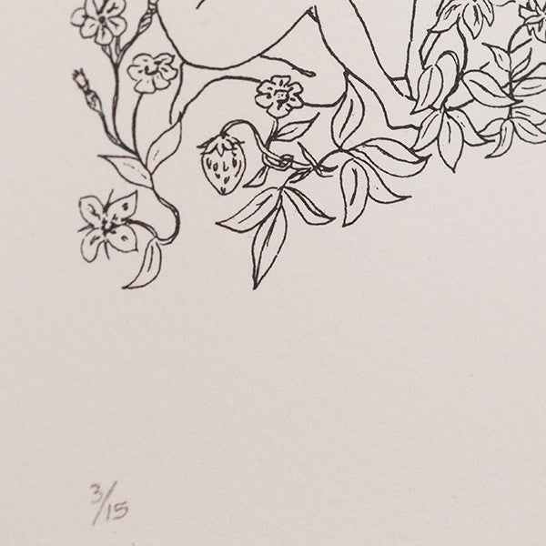 MARCEL DZAMA "COVEN OF ROSES" LITHOGRAPH, 2005