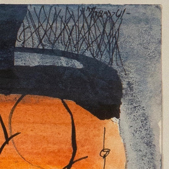 Harold Town, Orange Zone, Drawing, 1961, painting Caviar20
