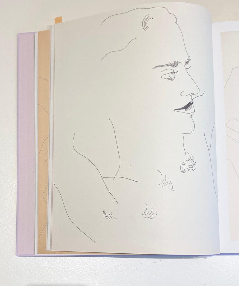 Andy Warhol original artwork for sale, Portrait of a Man (George), Black ballpoint pen on manila paper, Drawing, 1956, Caviar20, American Pop Art