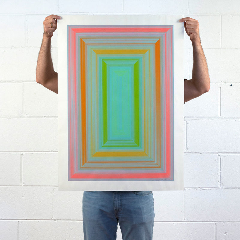 RICHARD ANUSZKIEWICZ "ROSAFIED" SCREENPRINT, 1971
