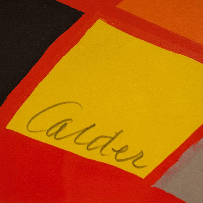 ALEXANDER CALDER "SOLEIL NOIR" LITHO