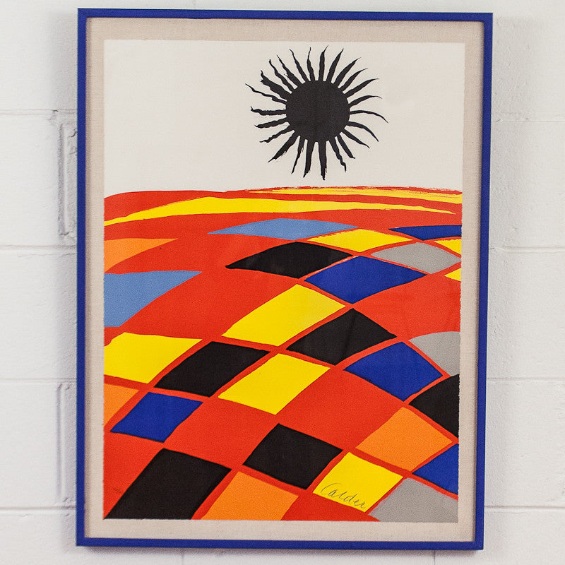 ALEXANDER CALDER "SOLEIL NOIR" LITHO