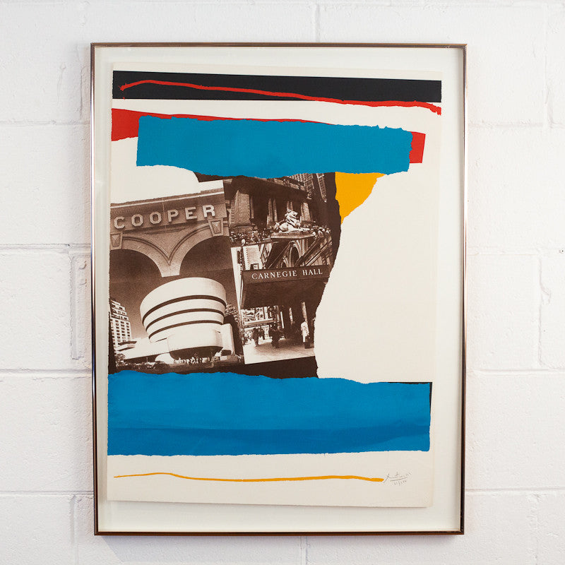 ROBERT MOTHERWELL "NYC CULTURAL INSTITUTIONS" LITHO, 1982
