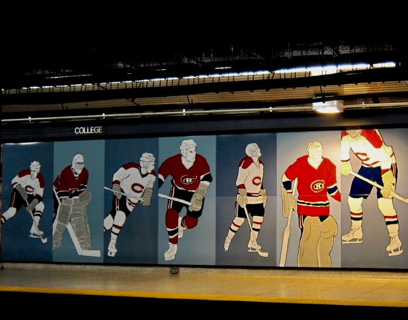 Charles Pachter famous hockey mural in Toronto