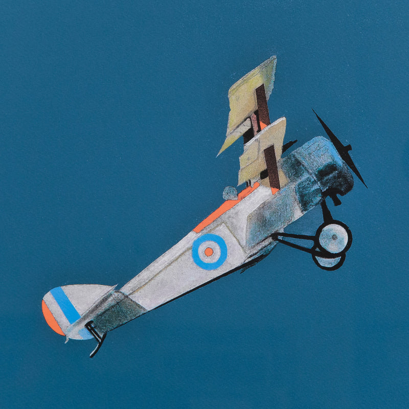 Charles Pachter, Airborne, 2014, Giclee Print, closeup of airplane, details