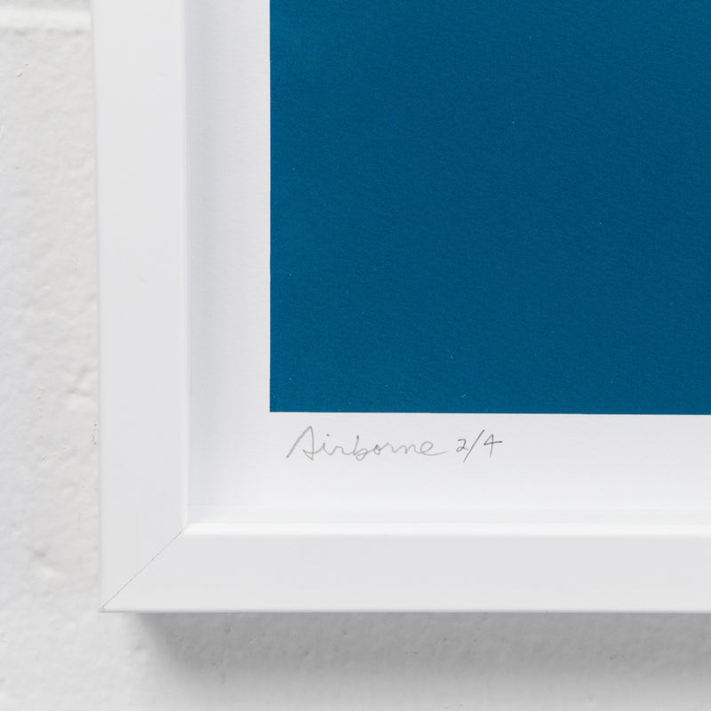 Charles Pachter, Airborne, 2014, Giclee Print, close-up featuring artist's titling and number of work in pencil