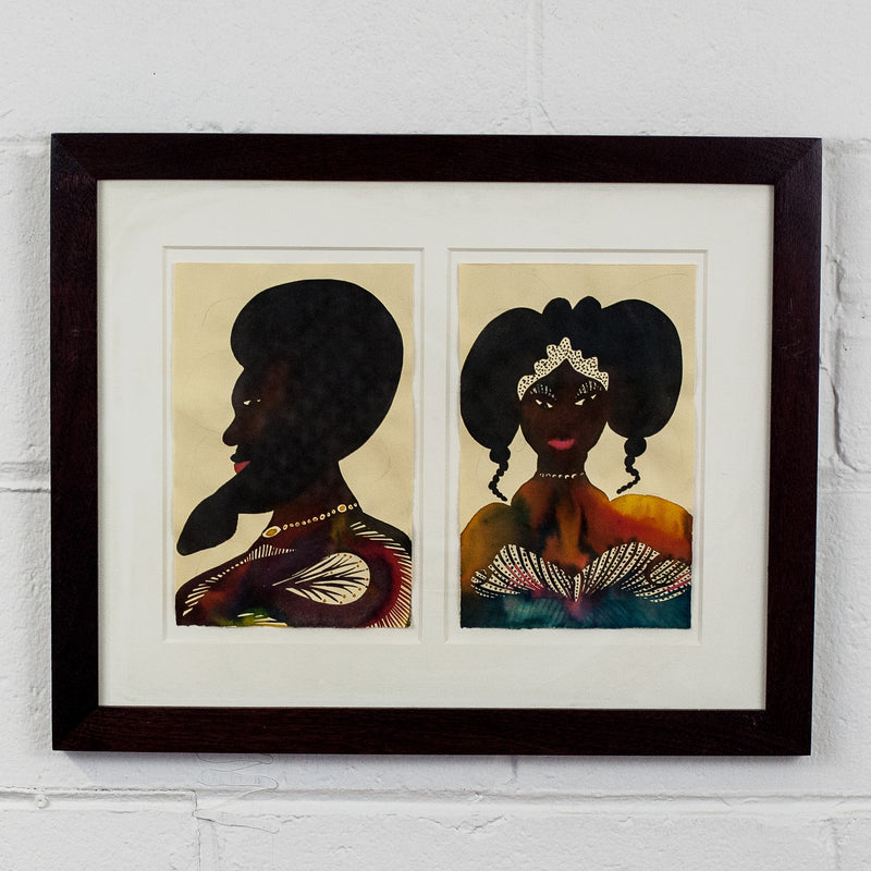 CHRIS OFILI "UNTITLED (ROYAL PORTRAITS)" 2000