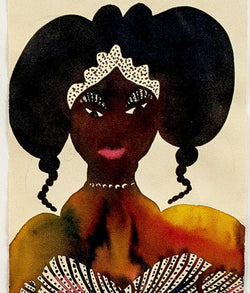 CHRIS OFILI "UNTITLED (ROYAL PORTRAITS)" 2000