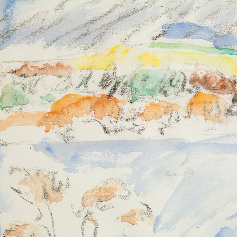 DOROTHY KNOWLES "THE SHORE" WATERCOLOR, 1978