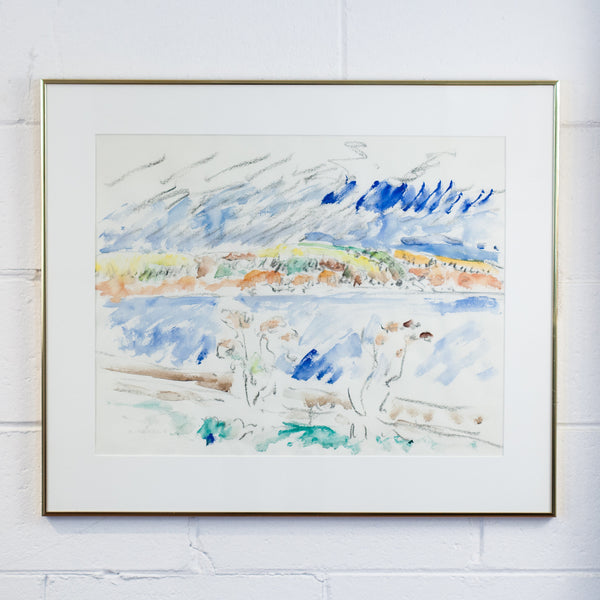 DOROTHY KNOWLES "THE SHORE" WATERCOLOR, 1978