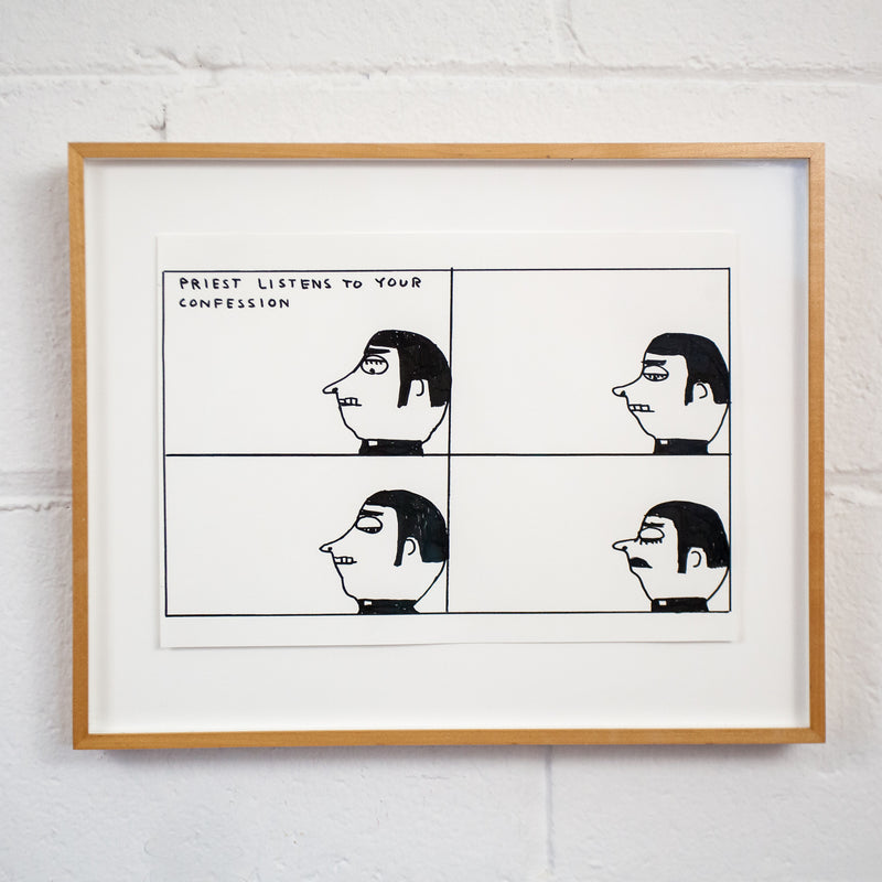 DAVID SHRIGLEY "PRIEST DRAWING" 2006