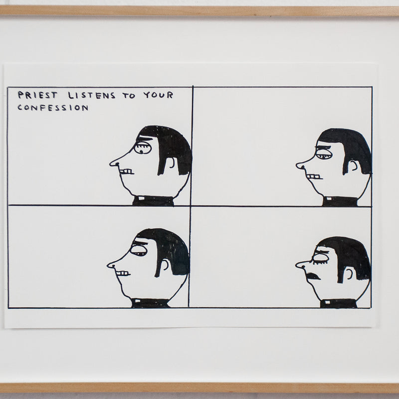 DAVID SHRIGLEY "PRIEST DRAWING" 2006