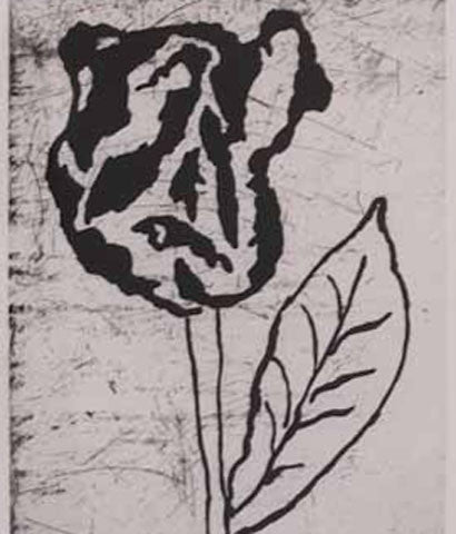 DONALD BAECHLER "FLOWERS" ETCHING, 2007