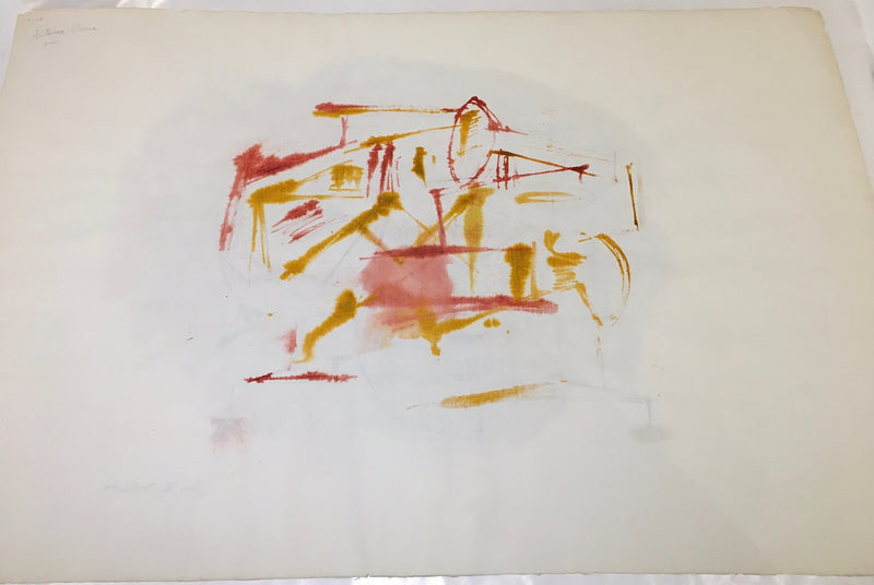 DOROTHY DEHNER “UNTITLED” DOUBLE WATERCOLOR, 1954