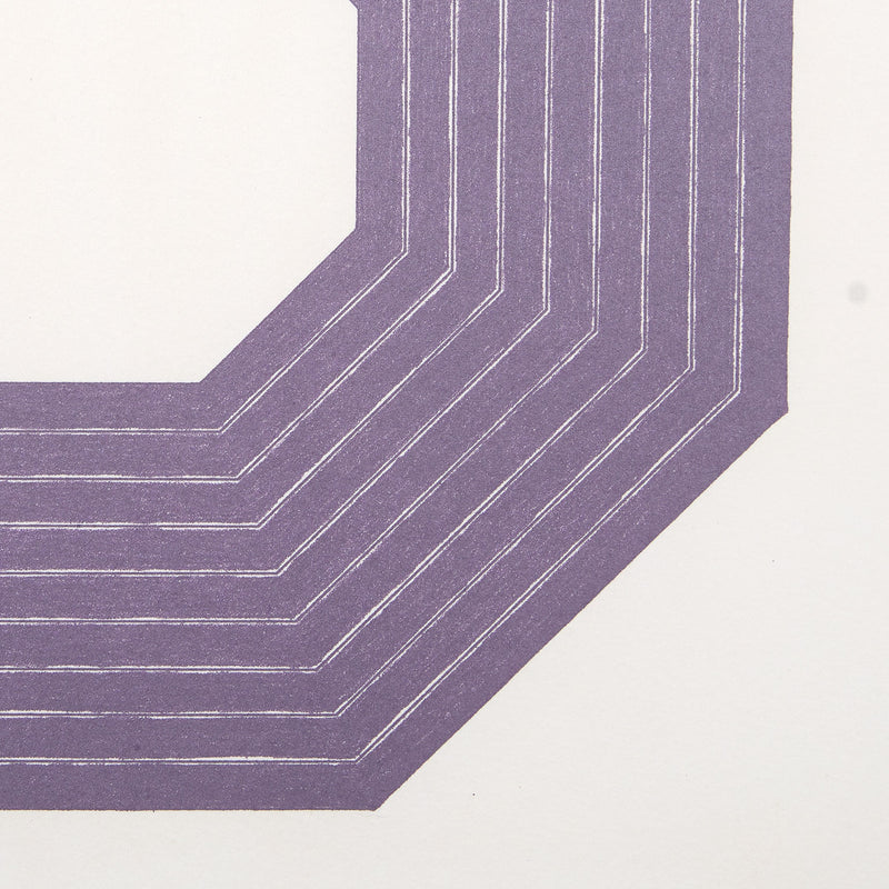 Frank Stella Lithograph Purple Series 1972 Caviar20 