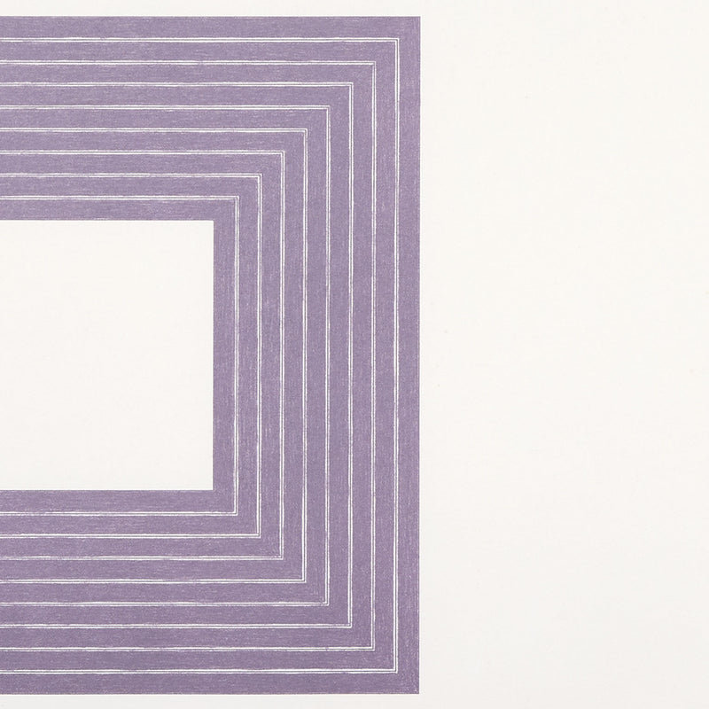 Frank Stella Lithograph Caviar20 Purple Hollins 1972 Purple Series