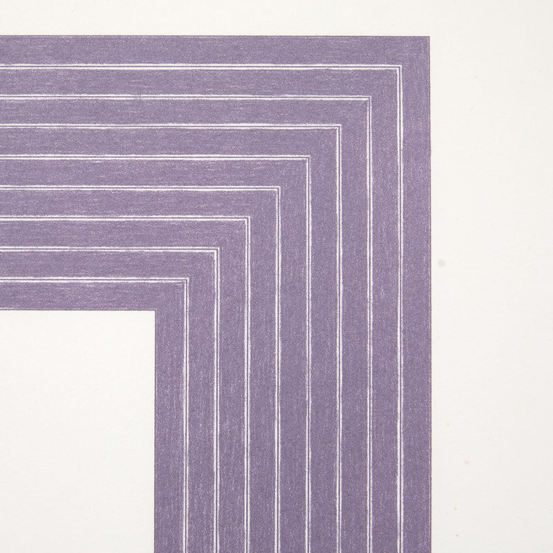 Frank Stella Lithograph Caviar20 Purple Hollins 1972 Purple Series