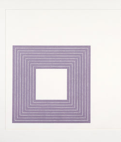 Frank Stella Lithograph Caviar20 Purple Hollins 1972 Purple Series