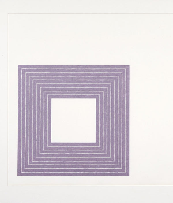 Frank Stella Lithograph Caviar20 Purple Hollins 1972 Purple Series