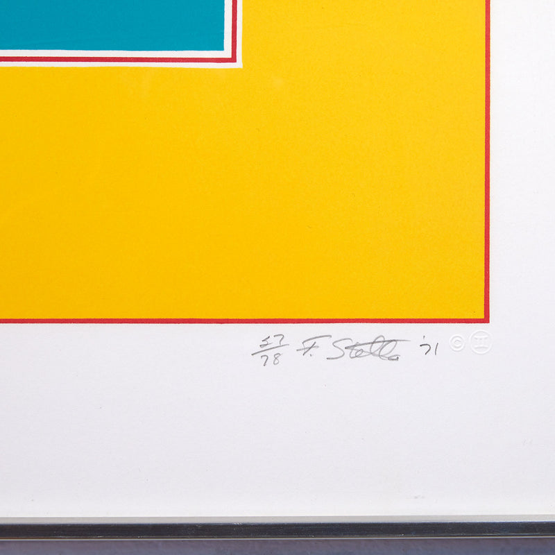 FRANK STELLA "RIVER OF PONDS" 1971