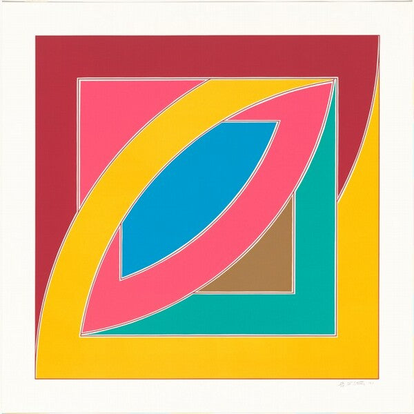FRANK STELLA "RIVER OF PONDS" 1971