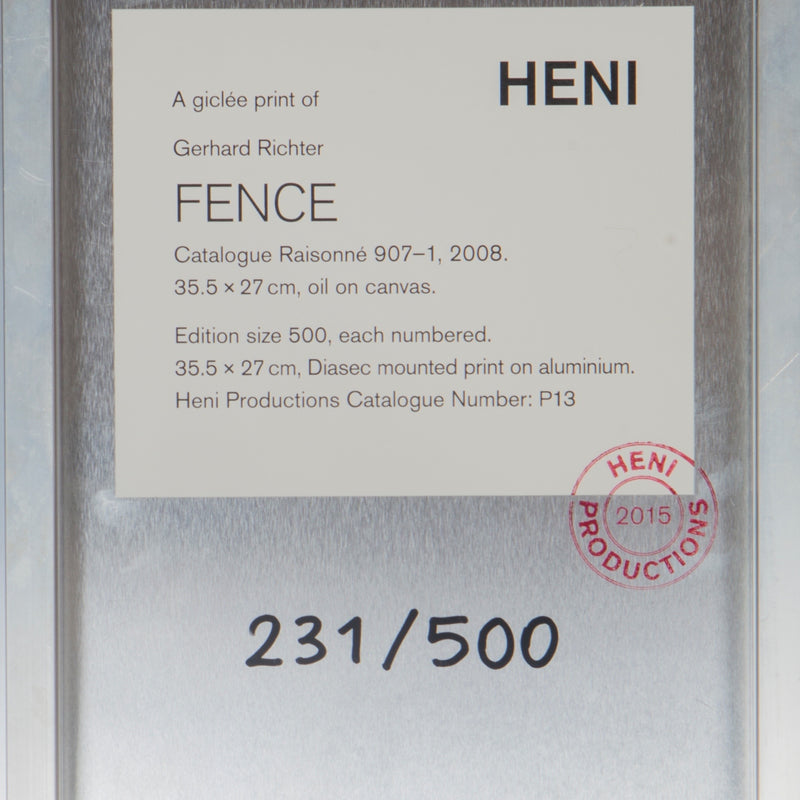 GERHARD RICHTER "FENCE", 2015