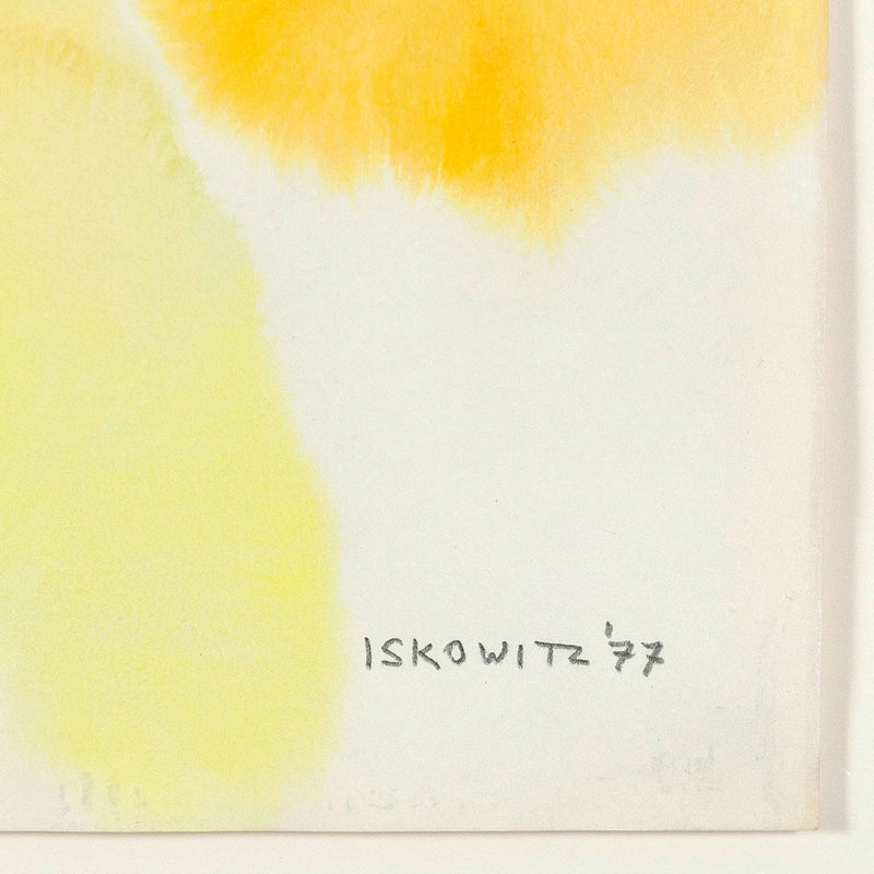 GERSHON ISKOWITZ "LEMON MIST" WATERCOLOR, 1977