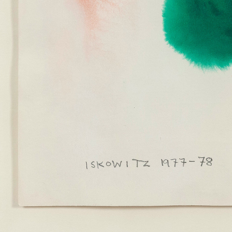 GERSHON ISKOWITZ "CATERPILLAR" WATERCOLOR, 1977