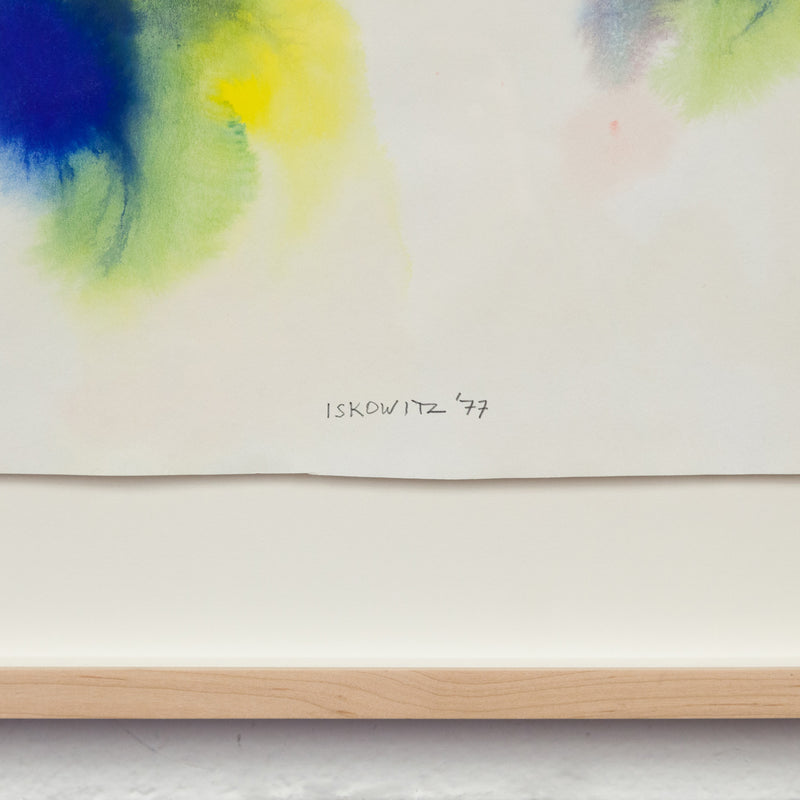 GERSHON ISKOWITZ "RISE" WATERCOLOR, 1977