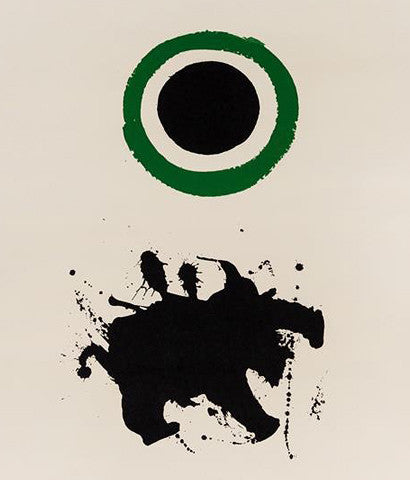 ADOLPH GOTTLIEB "GREEN HALO" SCREENPRINT, 1966