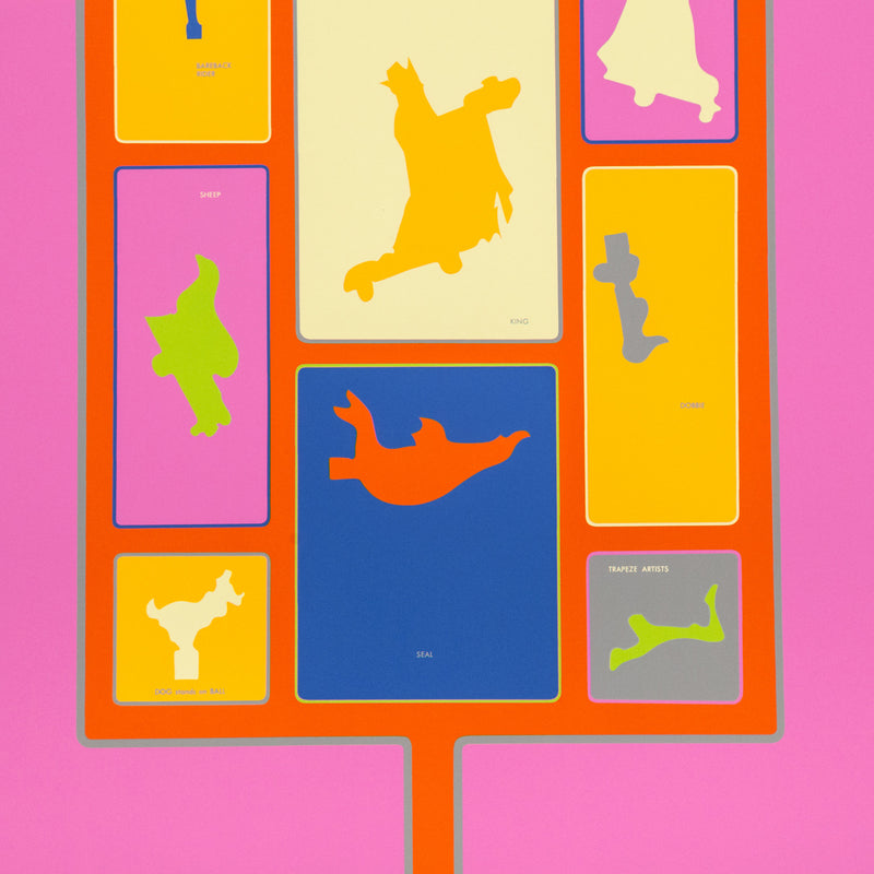 HAROLD TOWN "CHILD'S PUNCHOUT" 1971 SILKSCREEN
