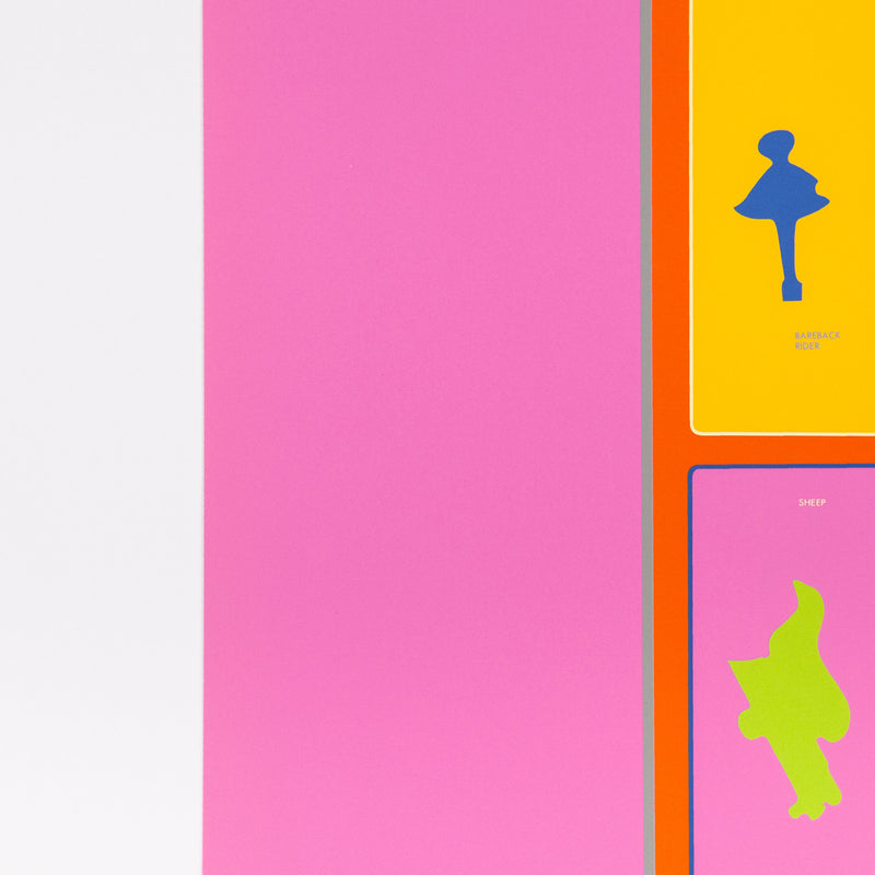 HAROLD TOWN "CHILD'S PUNCHOUT" 1971 SILKSCREEN