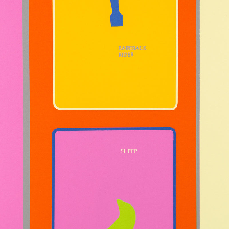 HAROLD TOWN "CHILD'S PUNCHOUT" 1971 SILKSCREEN