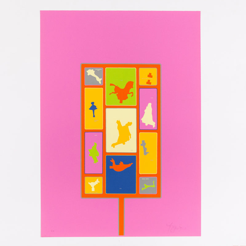 HAROLD TOWN "CHILD'S PUNCHOUT" 1971 SILKSCREEN