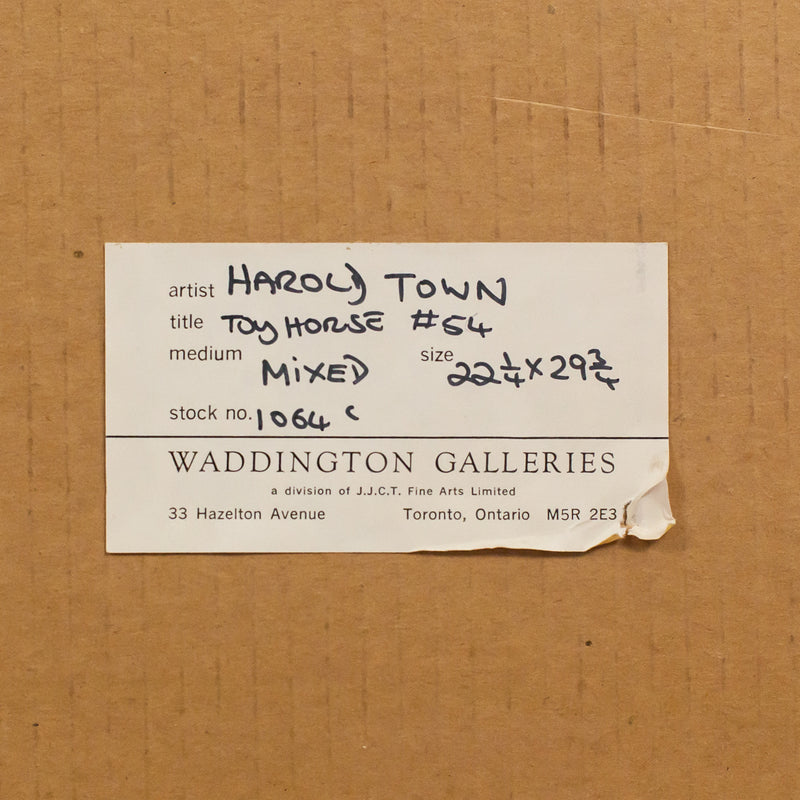 HAROLD TOWN "TOY HORSE #54" 1978