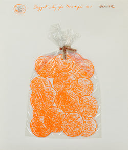 IAIN BAXTER "BAGGED DAY-GLO ORANGES" 1961