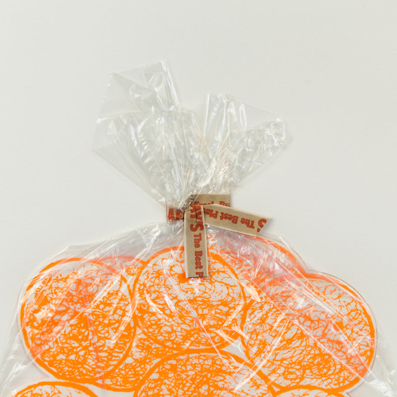 IAIN BAXTER "BAGGED DAY-GLO ORANGES" 1961