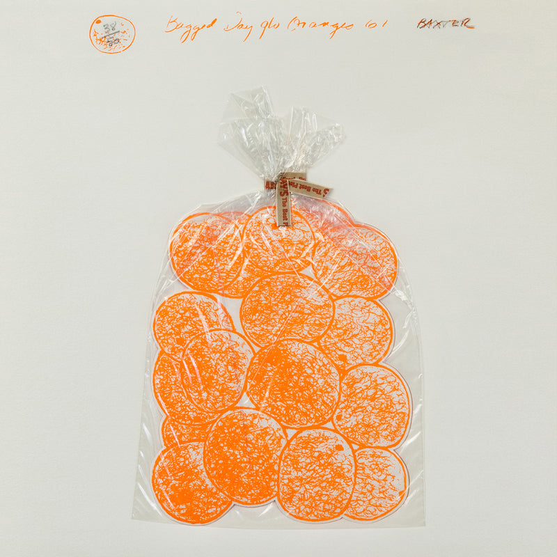 IAIN BAXTER "BAGGED DAY-GLO ORANGES" 1961