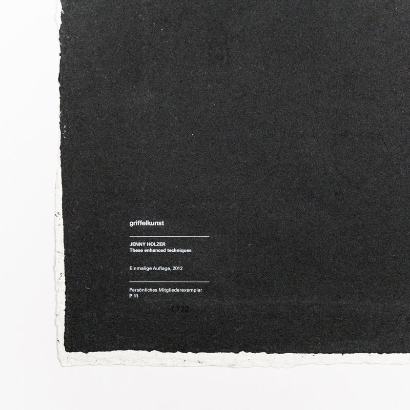 Caviar20 Jenny Holzer prints Top Secret 2012