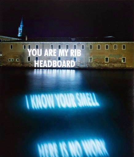 JENNY HOLZER "YOU ARE MY RIB" PHOTO, 2001