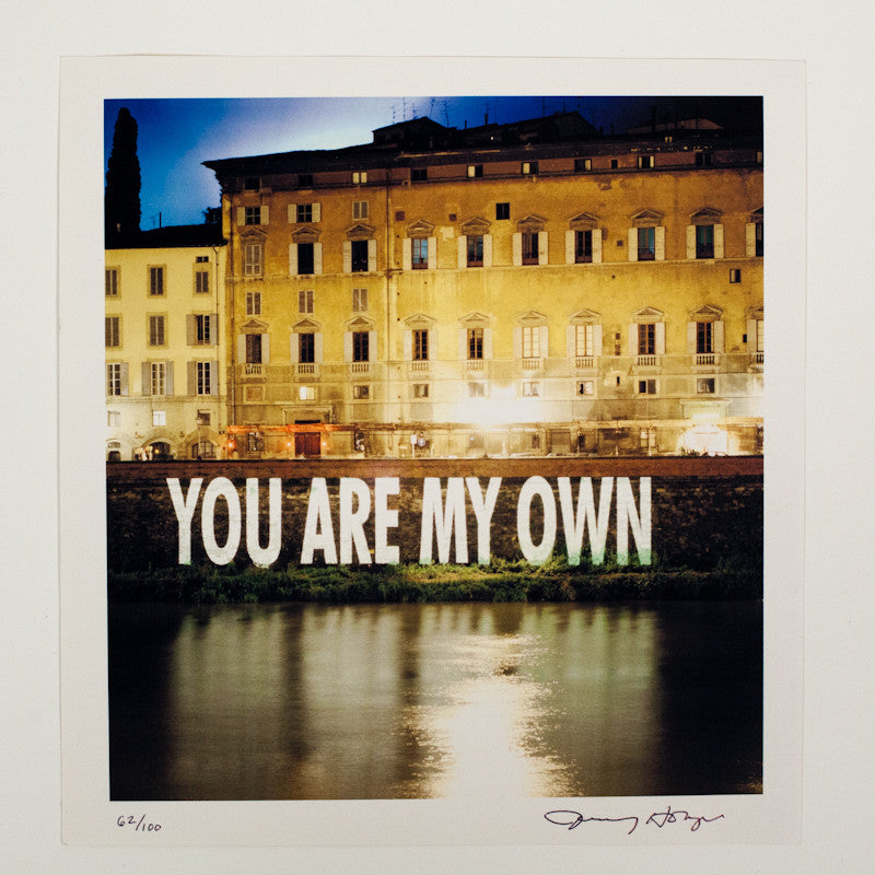 JENNY HOLZER "YOU ARE MY OWN" 1996