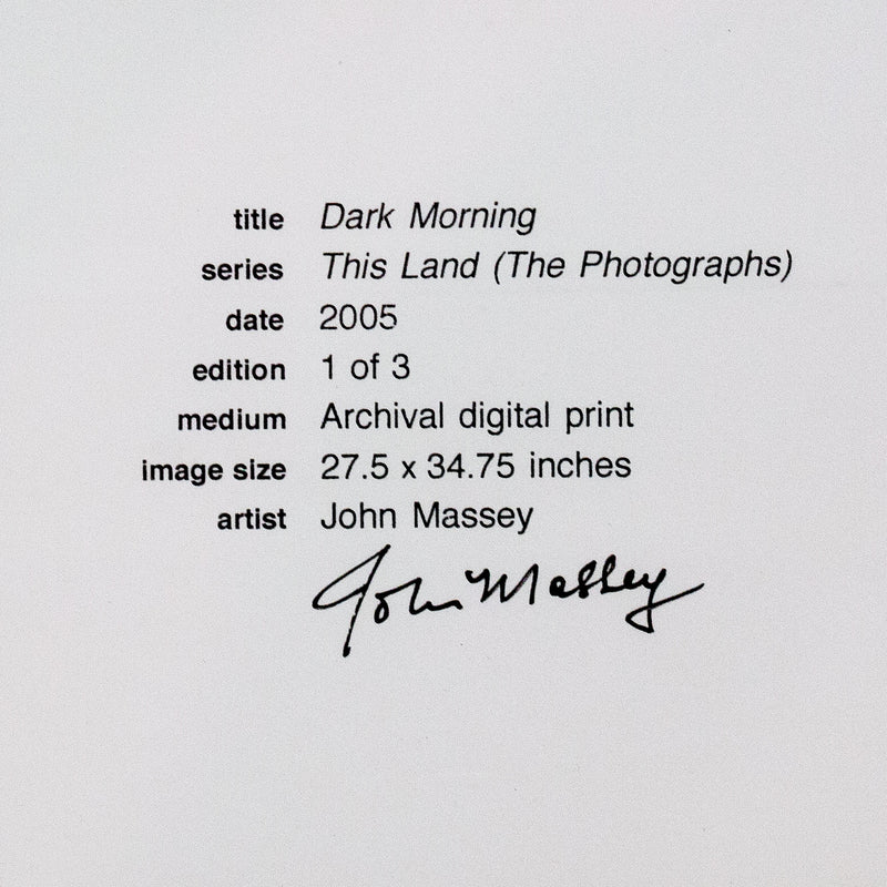 JOHN MASSEY "DARK MORNING" 2005