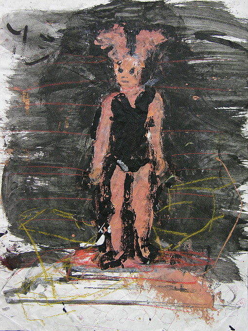 JOHN SCOTT "BUNNY" MIXED MEDIA ON PAPER
