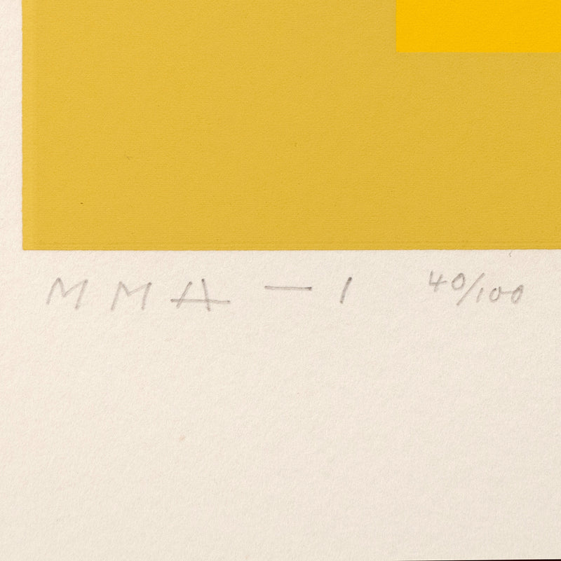 JOSEF ALBERS "ORGANIC YELLOW" SCREENPRINT, 1970