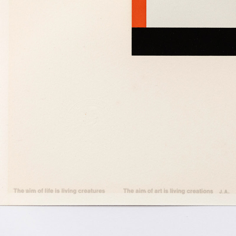 JOSEF ALBERS "PILLARS" 1970