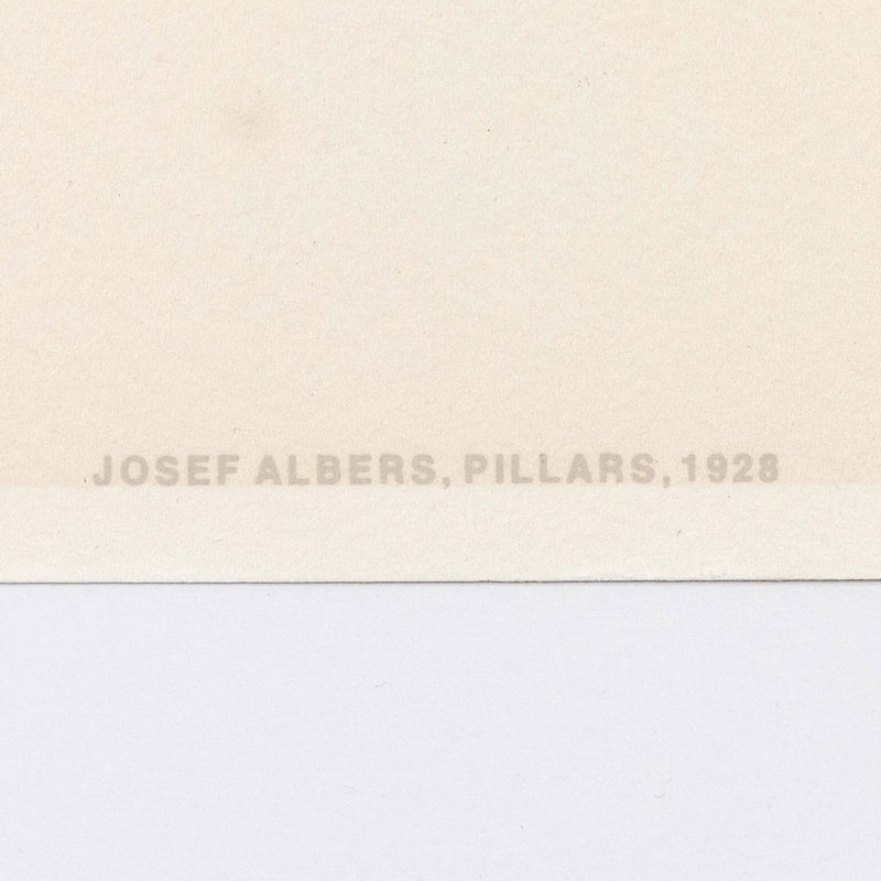 JOSEF ALBERS "PILLARS" 1970