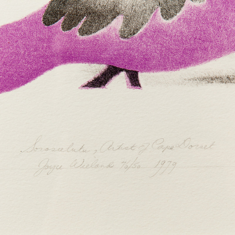 JOYCE WIELAND "ARTIST OF CAPE DORSET" LITHO, 1979