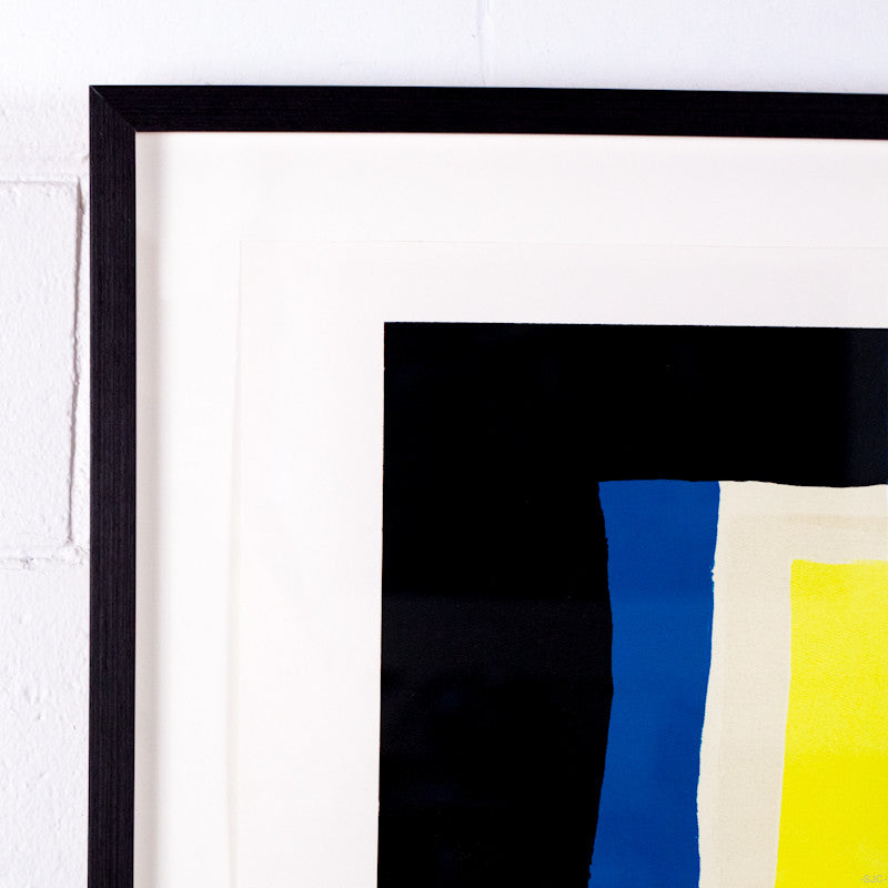 KENNETH LOCHHEAD "BLUE EXTENSION" LITHOGRAPH