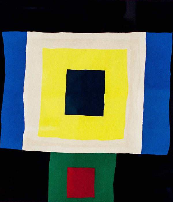 KENNETH LOCHHEAD "BLUE EXTENSION" LITHOGRAPH