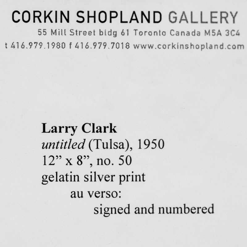 LARRY CLARK "UNTITLED (TULSA)" 1971